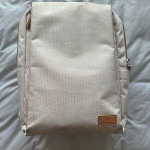 Beige Travel/Work Backpack - Minimal Everyday Bag